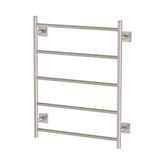 Phoenix Radii Towel Ladder 550 x 740mm Square Plate - Brushed Nickel